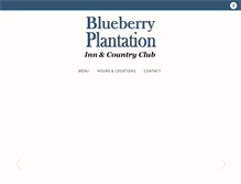 Tablet Screenshot of blueberryplantation.com